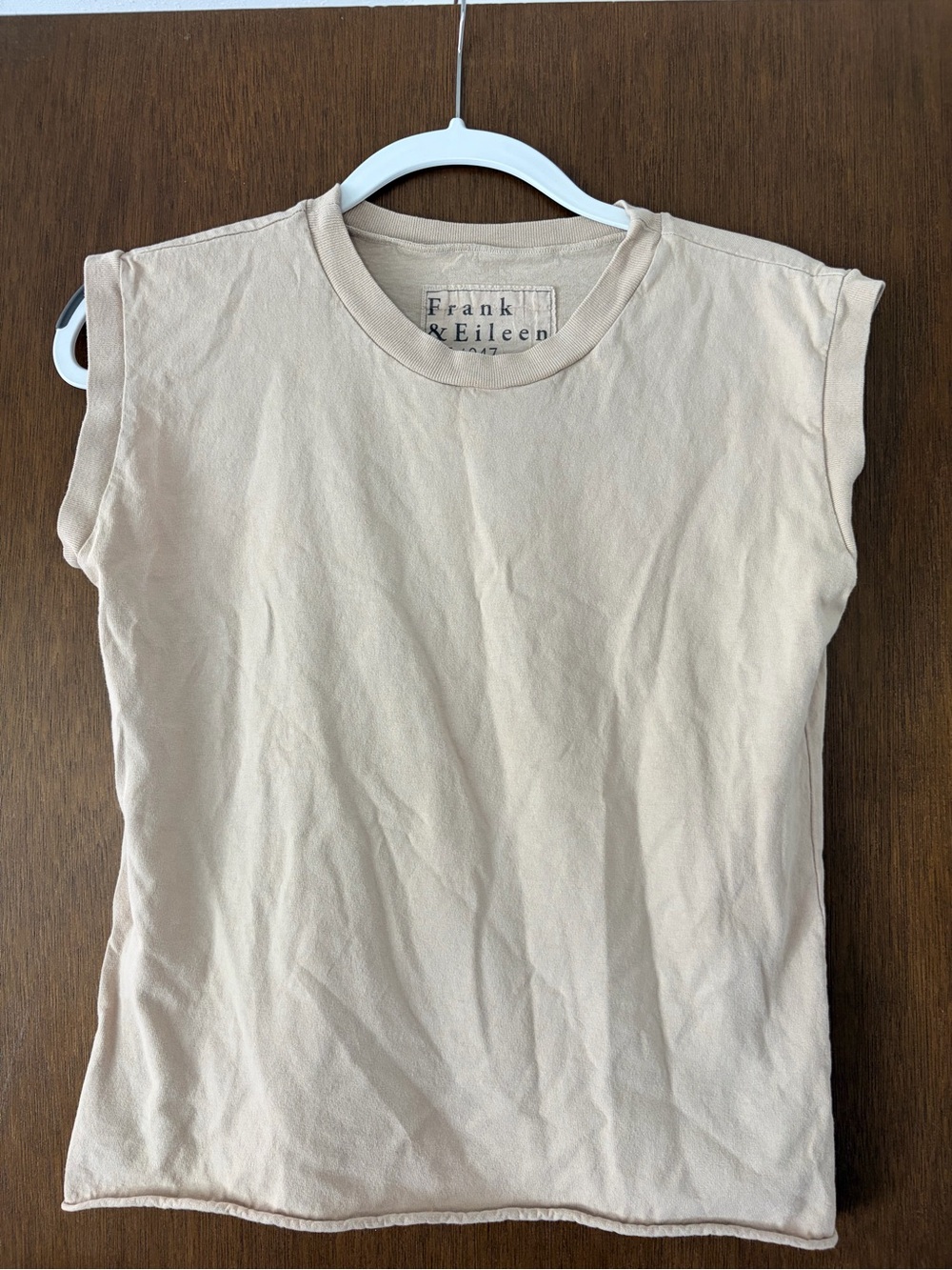 Frank & Eileen Sandstone Cream Muscle Tee - Women's Sleeveless Top